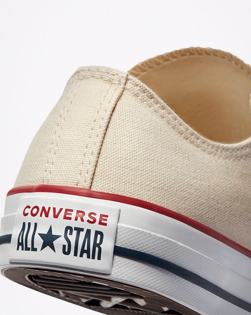 Zapatillas Bajas Converse Chuck Taylor All Star Classic Mujer Beige Blancas | PE 52PWLE